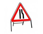 600mm Road Narrows Offside Sign